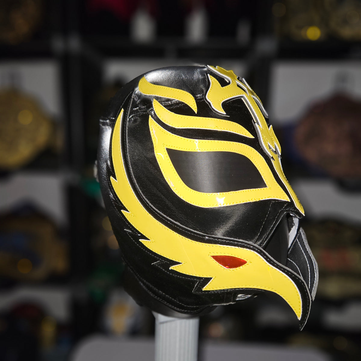 Rey Black & Yellow Semi Pro Adult Size Mask