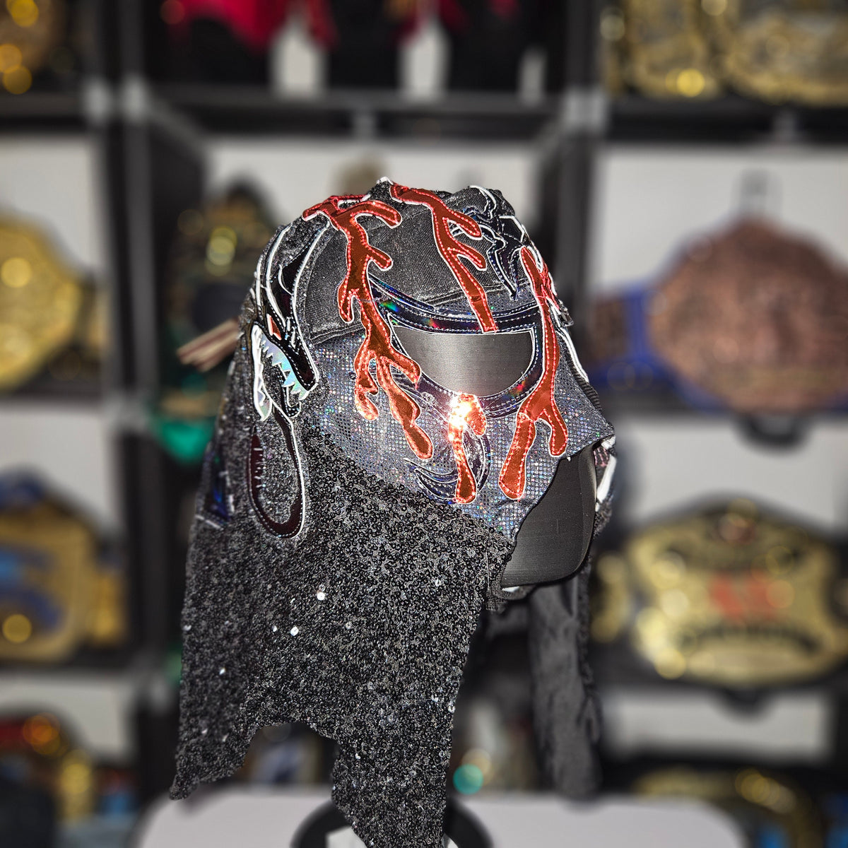 Penta Perros Del Mal Sequin Semi Pro Adult Size Mask