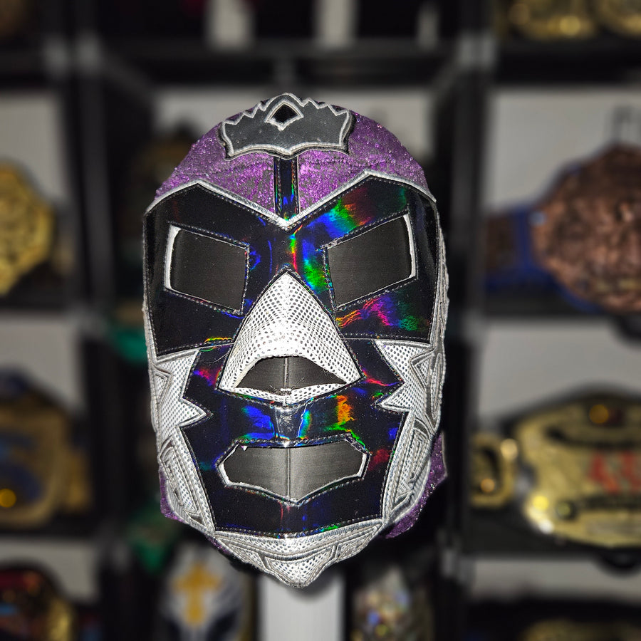 Dr Wagner Jr Purple & White Semi Pro Adult Size Mask