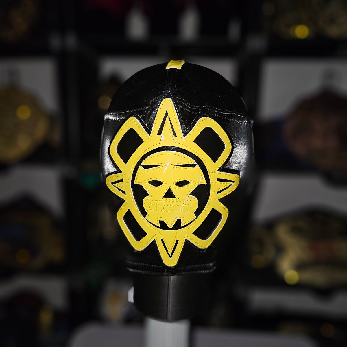 Rey Black & Yellow Semi Pro Adult Size Mask