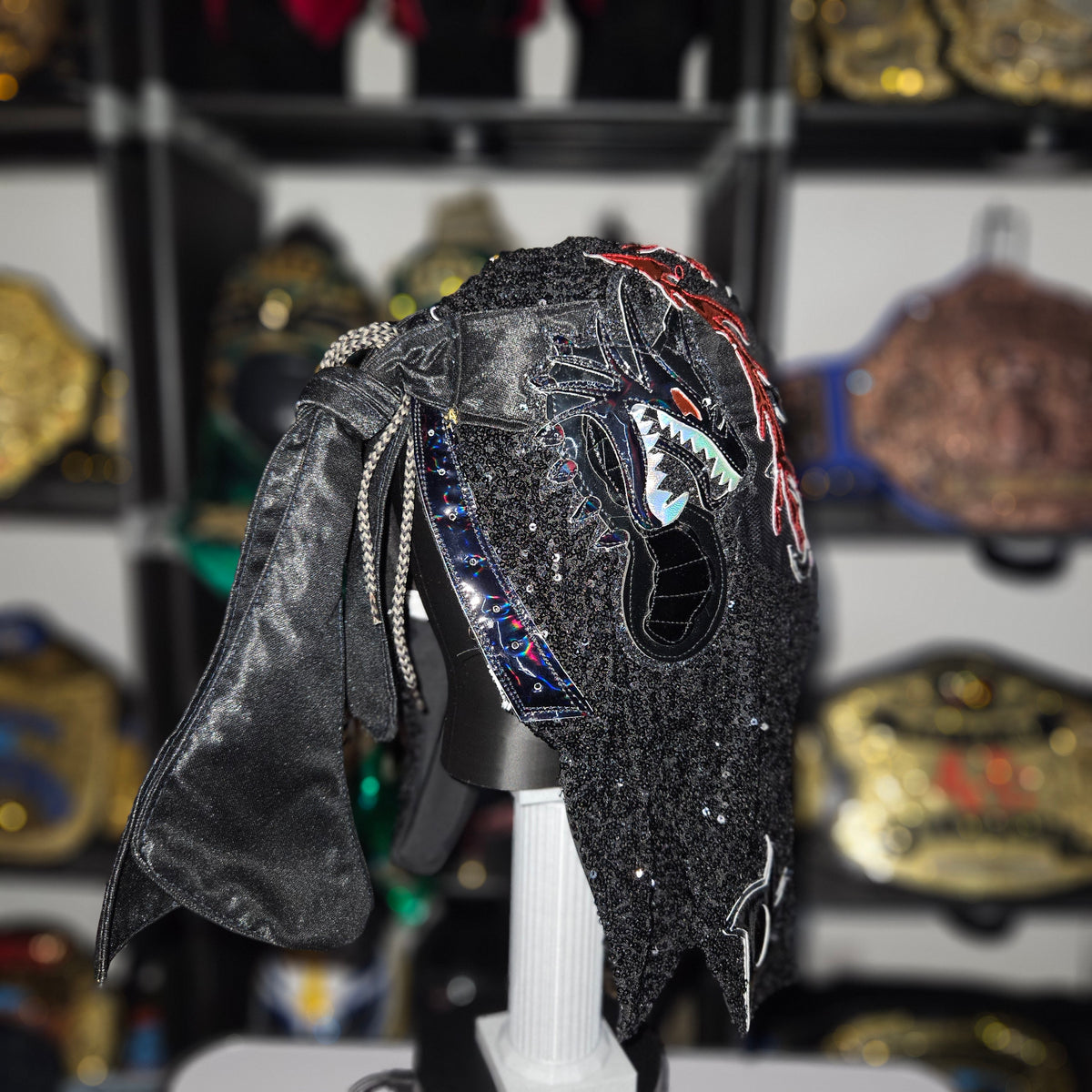 Penta Perros Del Mal Sequin Pro-grade Adult Size Mask