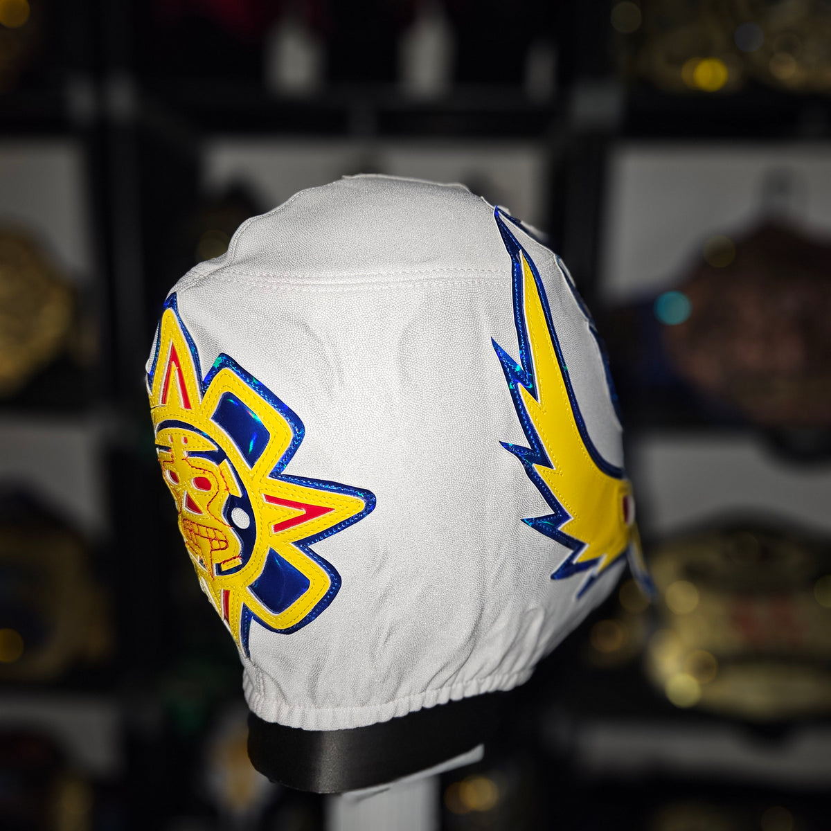 Rey White/Blue/Yellow Adult Size Pro-grade Mask