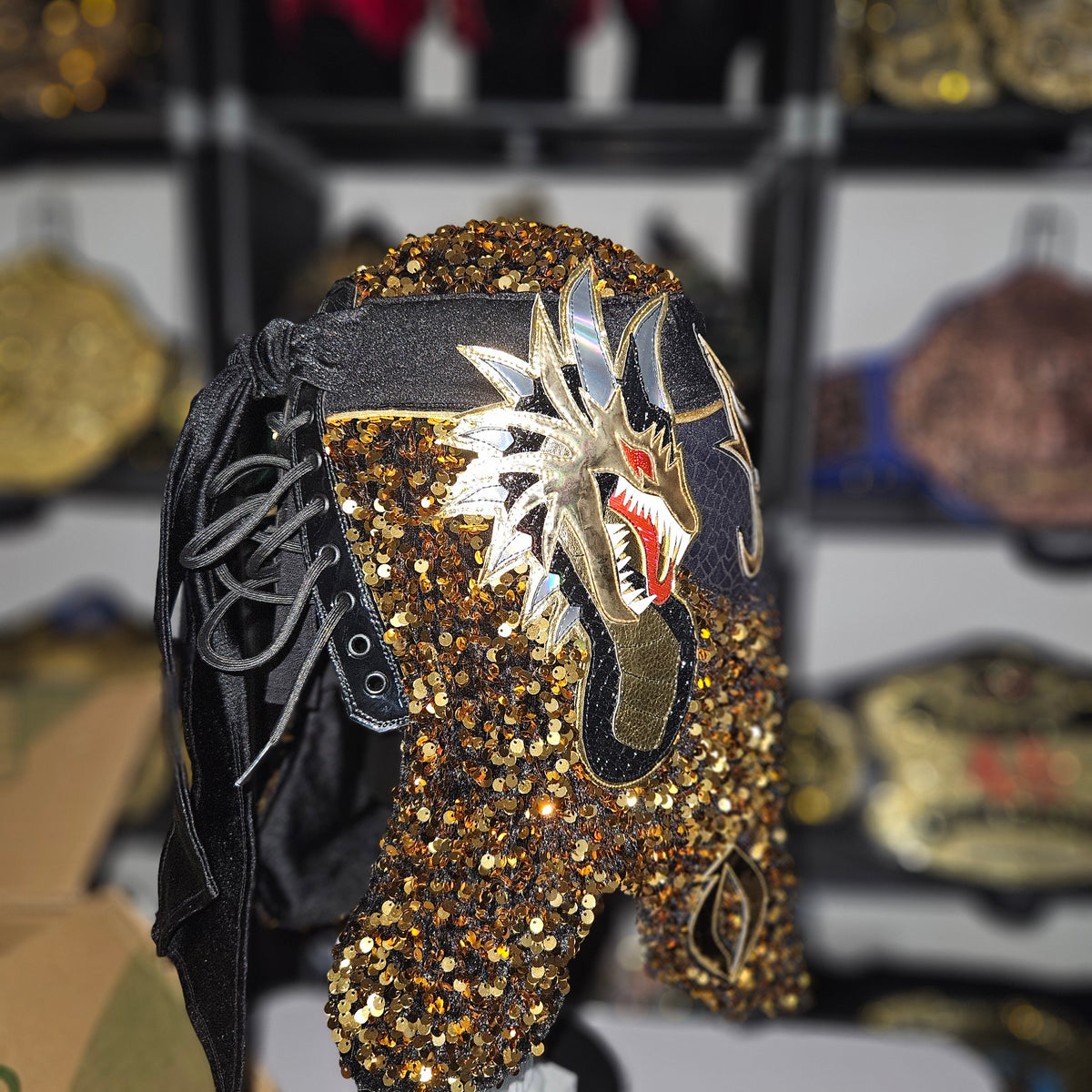 Penta Gold & Black Pro-grade Adult Size Mask