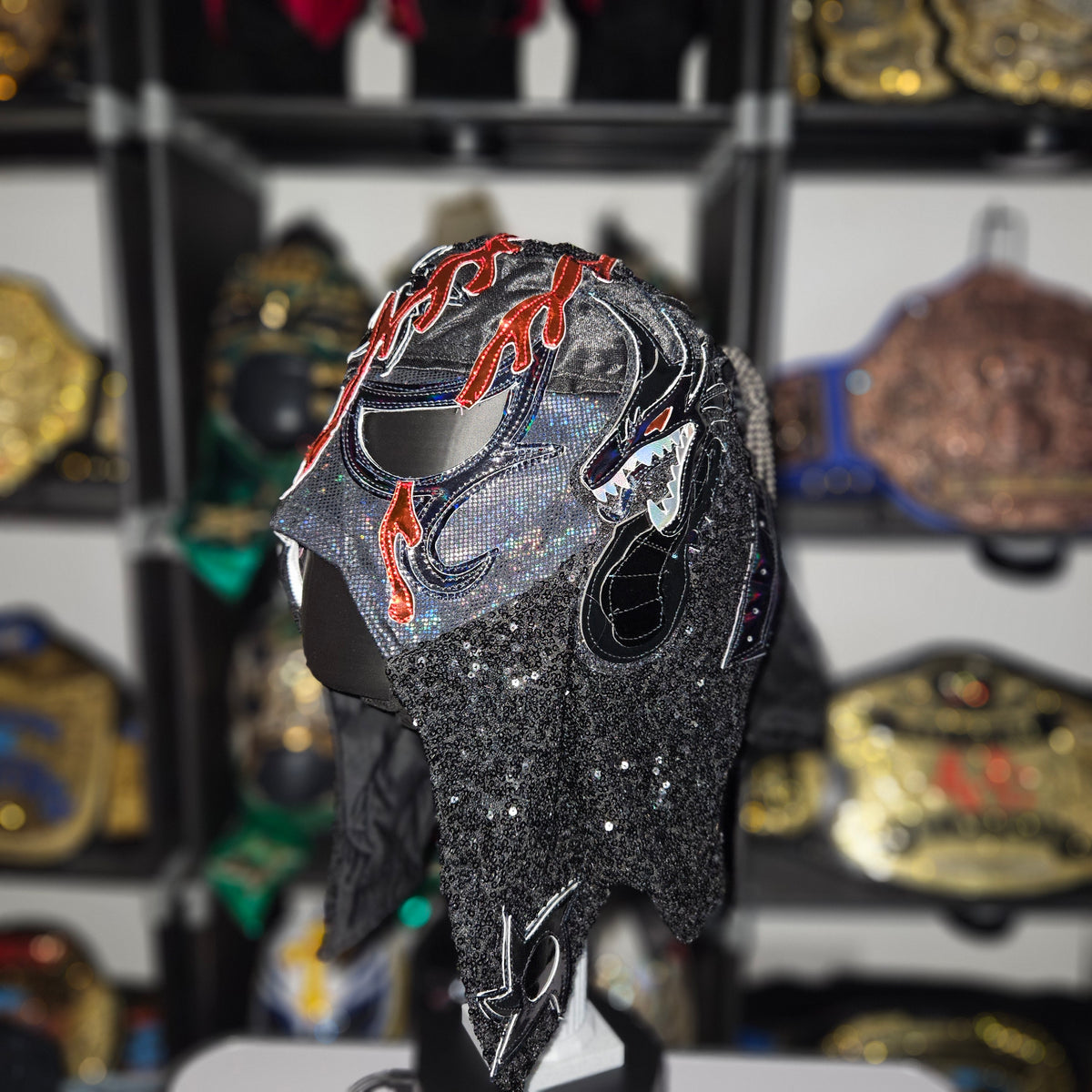 Penta Perros Del Mal Sequin Pro-grade Adult Size Mask
