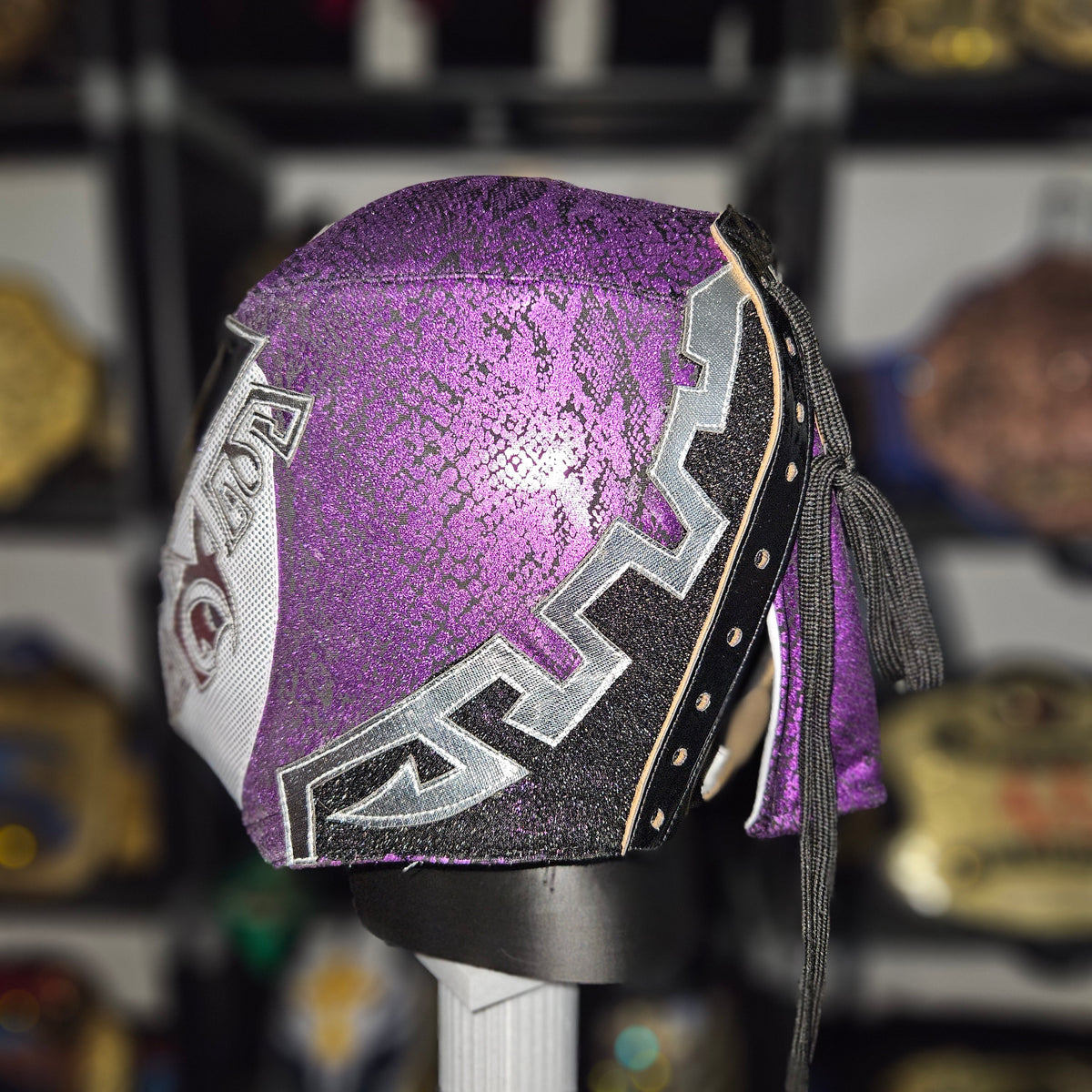 Dr Wagner Jr Purple & White Semi Pro Adult Size Mask