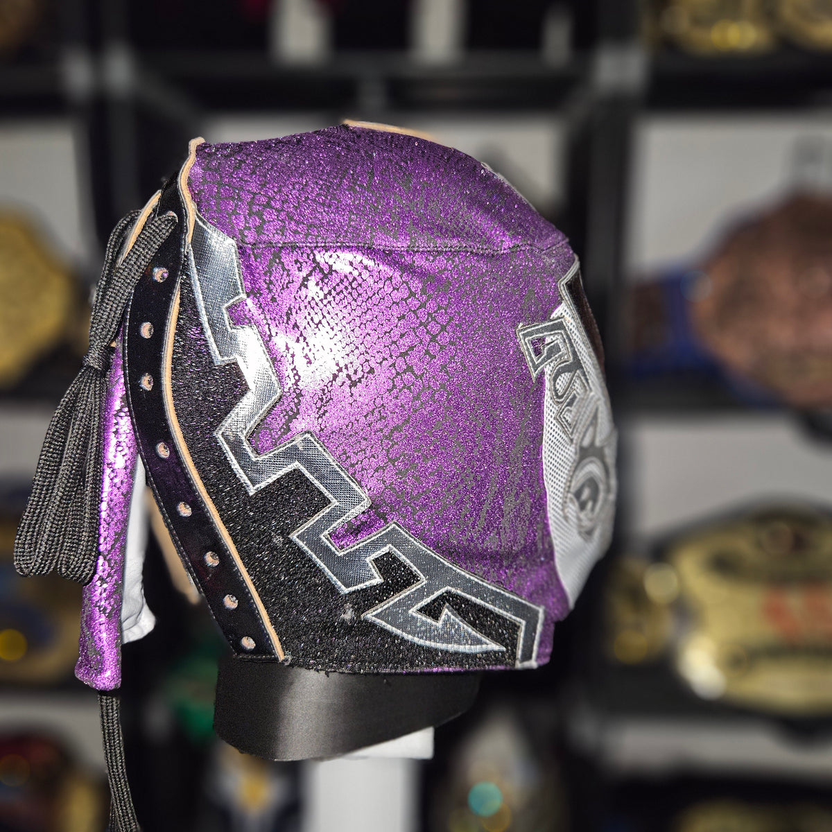 Dr Wagner Jr Purple & White Semi Pro Adult Size Mask