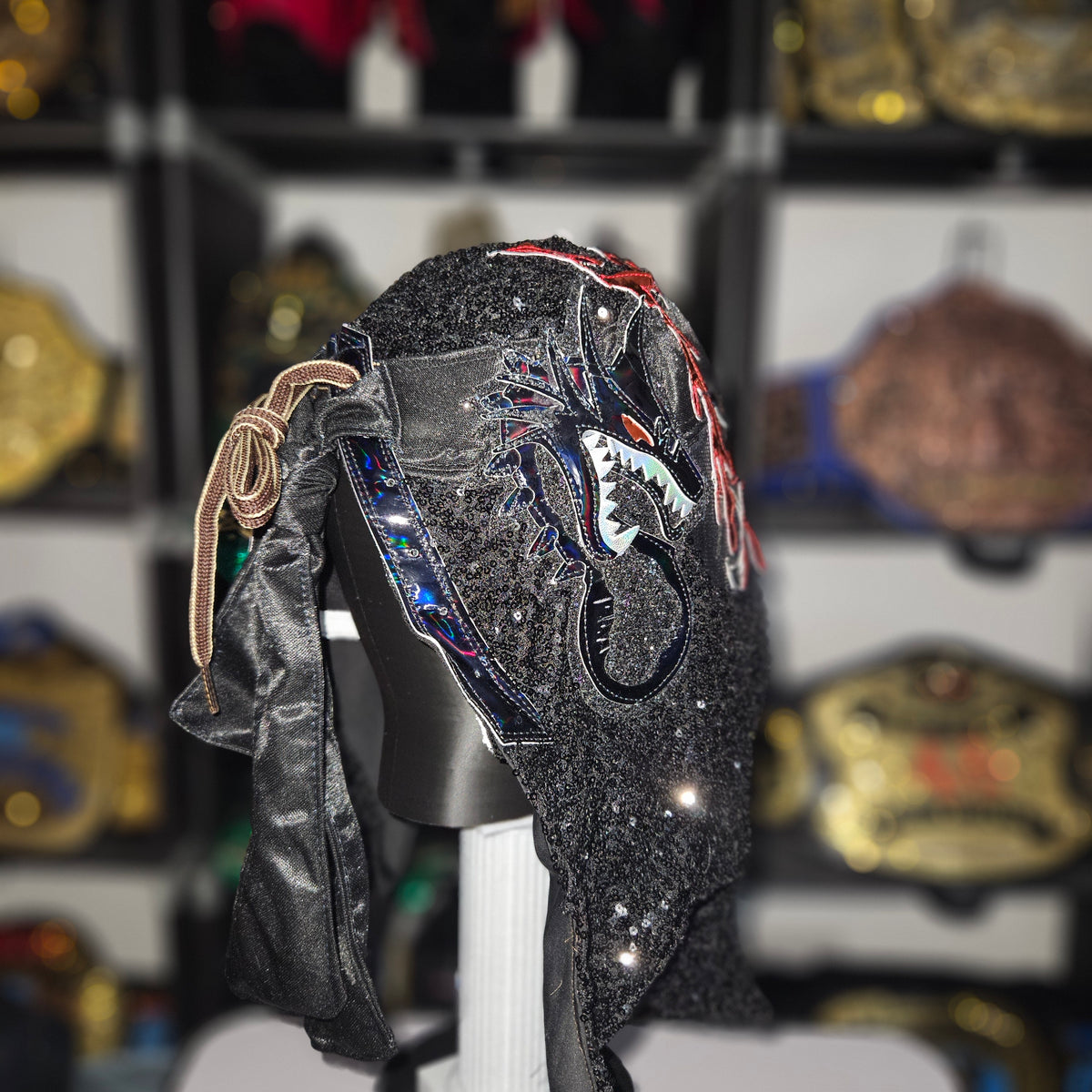 Penta Perros Del Mal Sequin Semi Pro Adult Size Mask