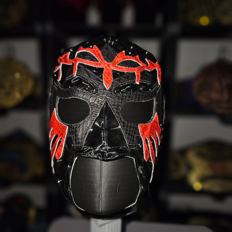 Soberano Jr Black & Red Semi Pro Adult Size Mask