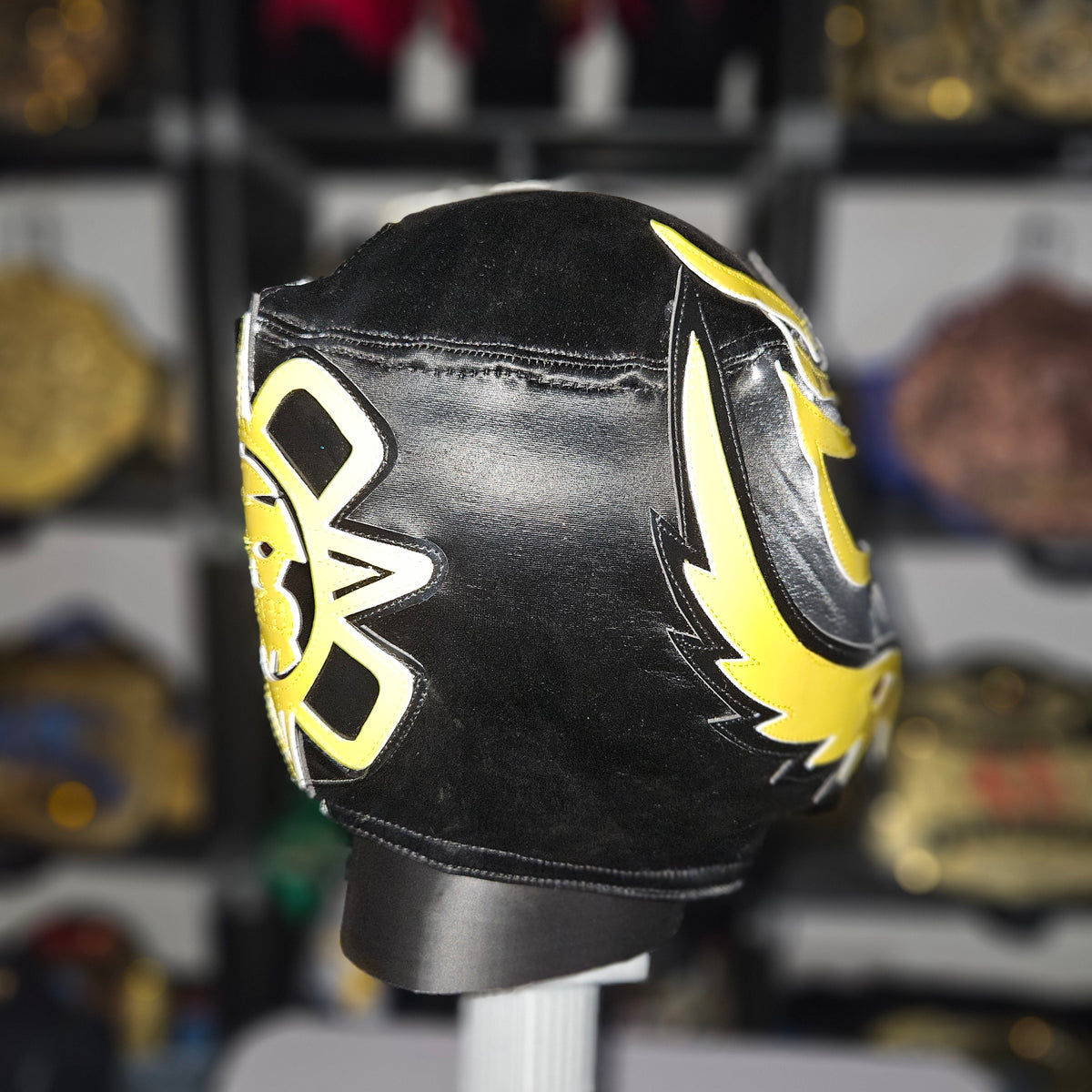 Rey Black & Yellow Semi Pro Adult Size Mask