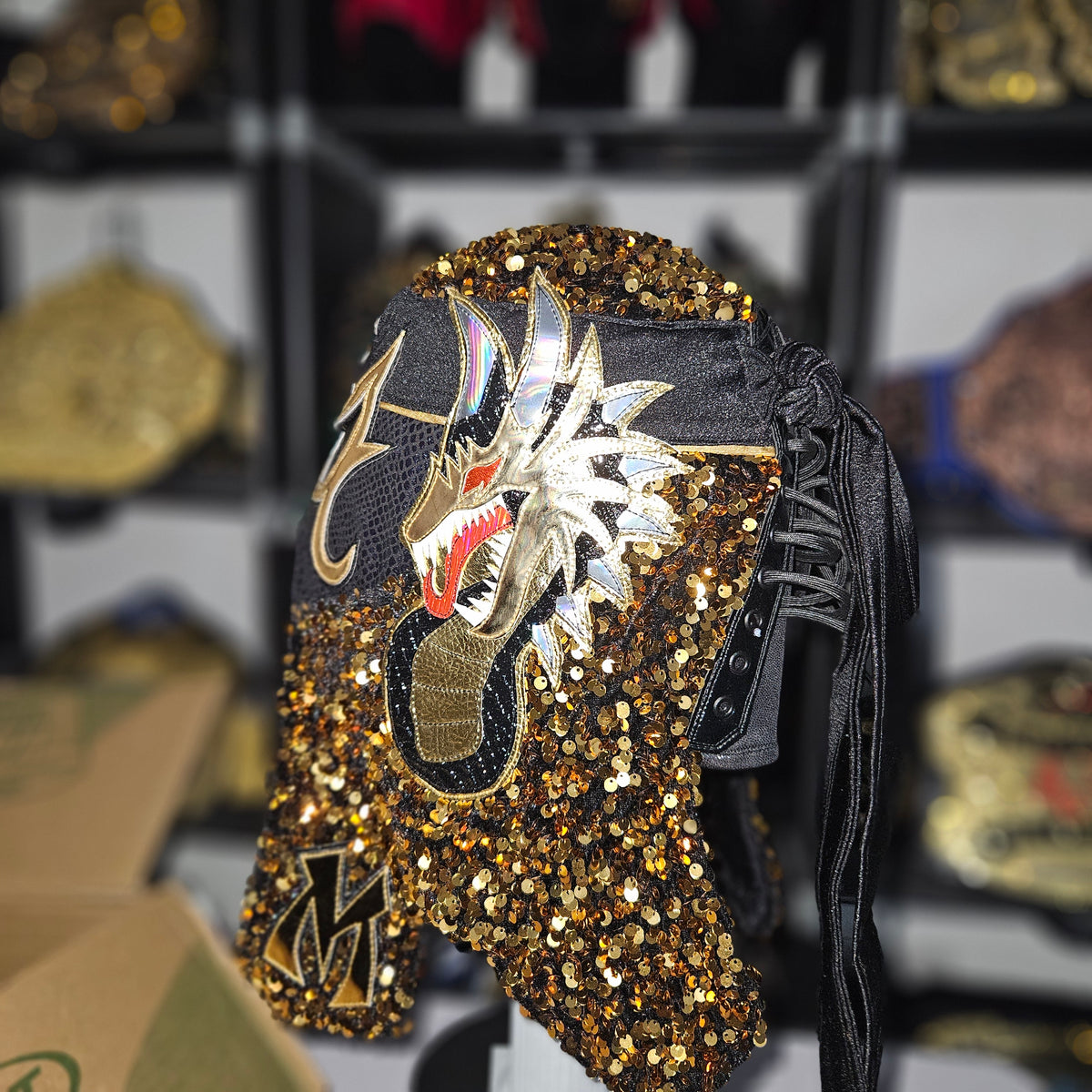 Penta Gold & Black Pro-grade Adult Size Mask