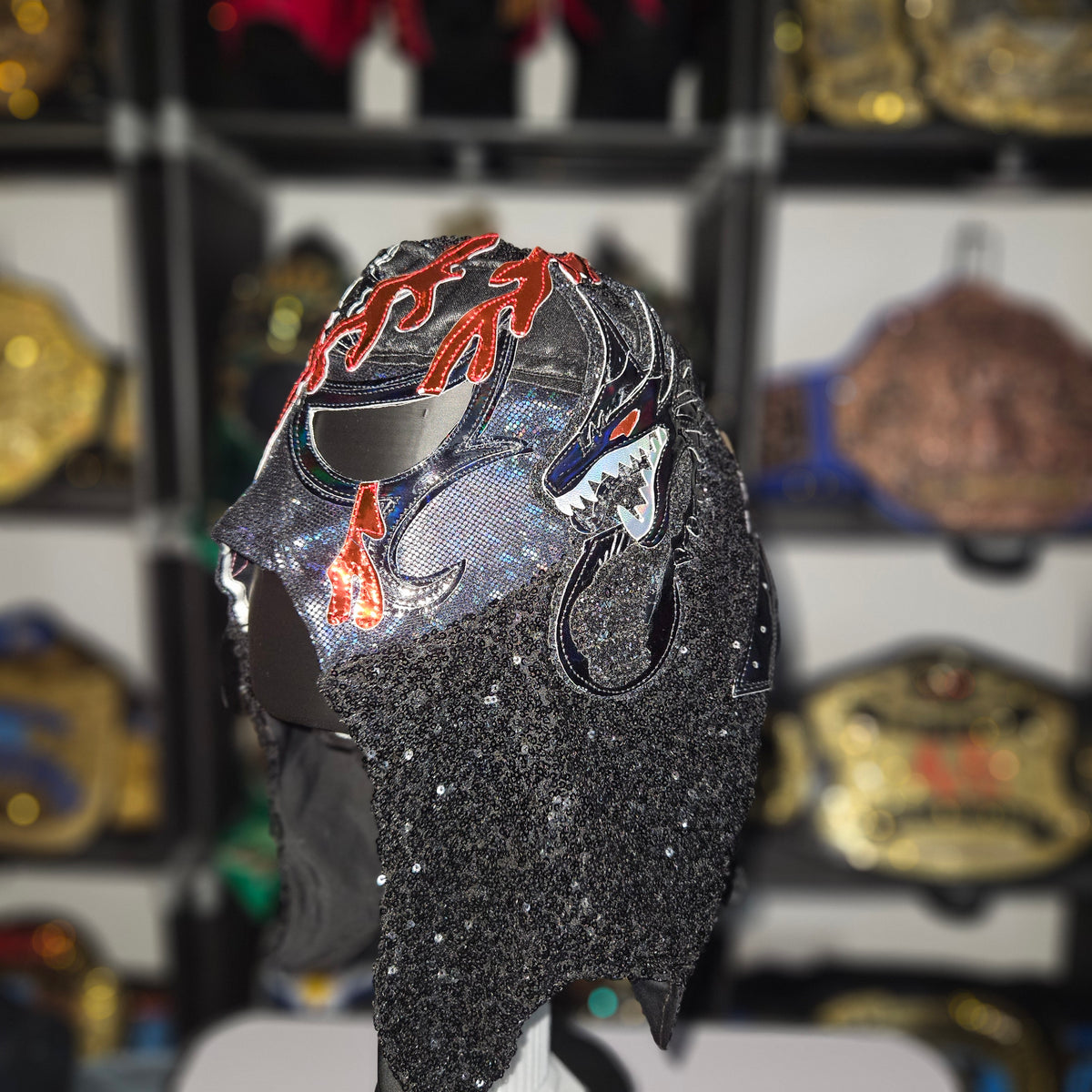 Penta Perros Del Mal Sequin Semi Pro Adult Size Mask