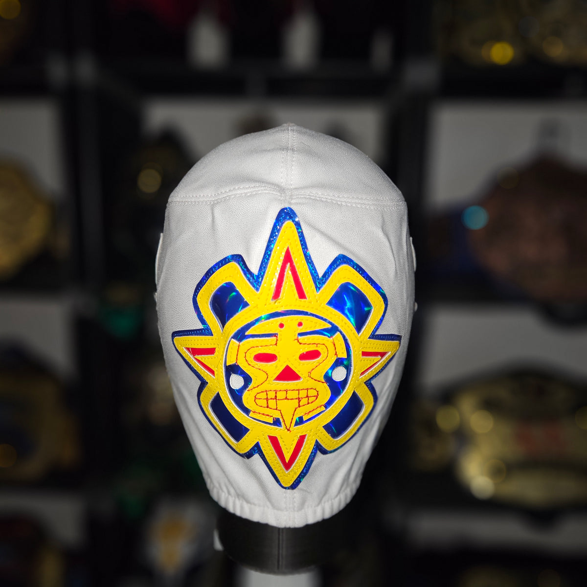 Rey White/Blue/Yellow Adult Size Pro-grade Mask