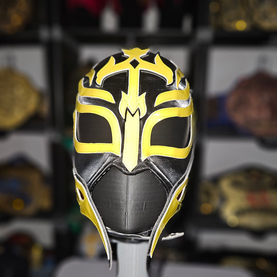 Rey Black & Yellow Semi Pro Adult Size Mask