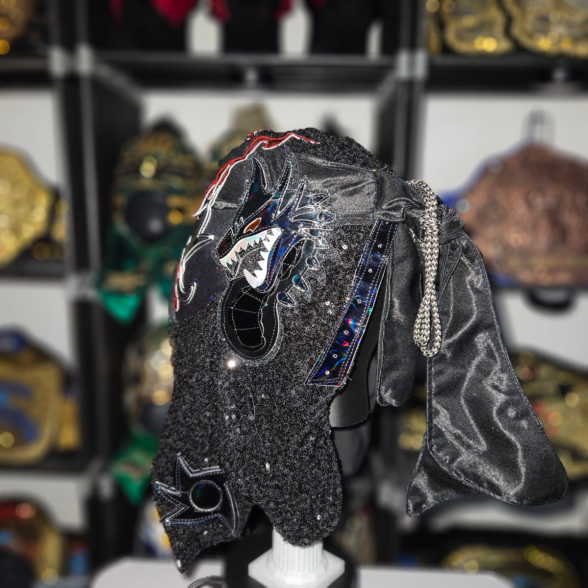 Penta Perros Del Mal Sequin Pro-grade Adult Size Mask
